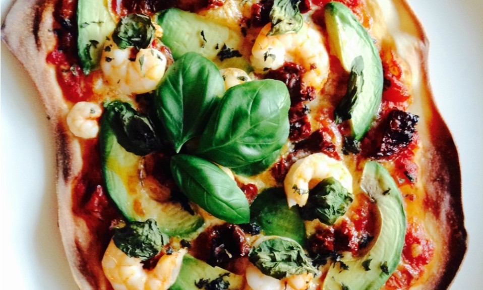 Avocado Shrimp Pizza South Korea