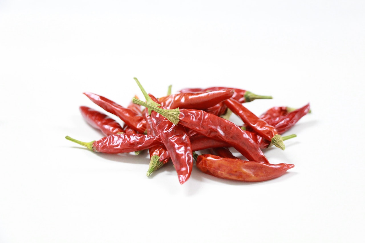 Red chillies for pizza