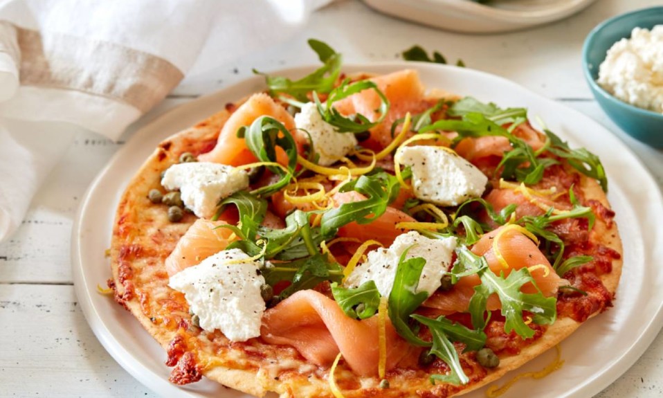 Salmon Pizza from Greece