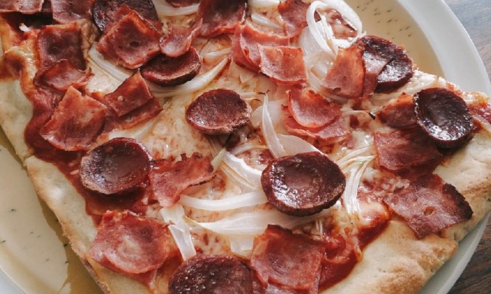 Sausage and Bacon Pizza