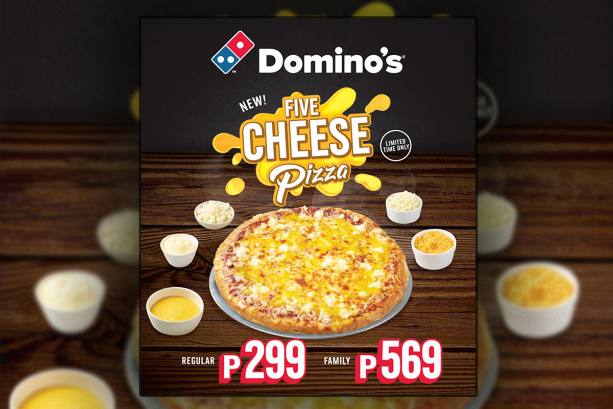Domino's Phillipines 5 Cheese Pizza 