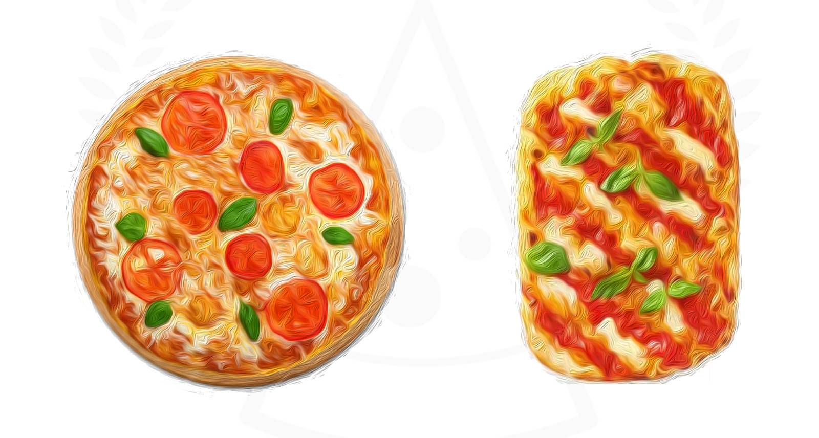 Pizza and Pinsa compared