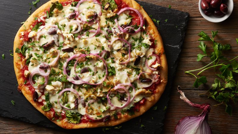 Greek Vegetarian Pizza (Australia)